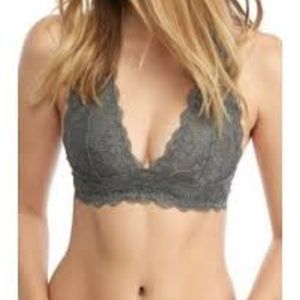 Free People Gray Halter Bralette